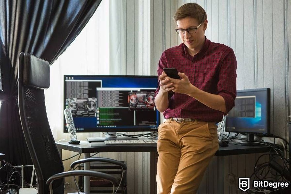 A trader checking in on their portfolio.
